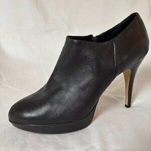 Vince Camuto Elvin Black Nappa Leather Platform Stiletto Ankle Booties Size 10M